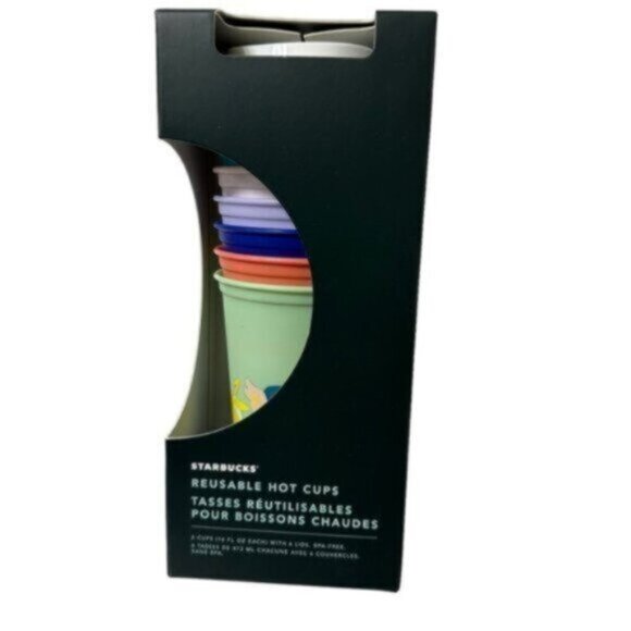 NWT Starbucks | Set Of 6 Easter Spring Reusable Hot Cups - Picture 1 of 9